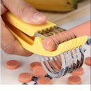 Banana and Cucumber Slicer - Kitchen Gadget with Stainless Steel Blade for Easy Fruit and Vegetable Slicing