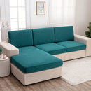 1pc Large Leaf Print Sofa Cover - Stretchy, Elastic, Modern Dust Protection for All-Season Use, Machine Washable, Durable Polyester Blend, Ideal for Living Room, Bedroom, Office Decor, Sectional Sofa Cover|Modern Style Cover|