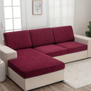 1pc Large Leaf Print Sofa Cover - Stretchy, Elastic, Modern Dust Protection for All-Season Use, Machine Washable, Durable Polyester Blend, Ideal for Living Room, Bedroom, Office Decor, Sectional Sofa Cover|Modern Style Cover|