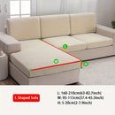 1pc Large Leaf Print Sofa Cover - Stretchy, Elastic, Modern Dust Protection for All-Season Use, Machine Washable, Durable Polyester Blend, Ideal for Living Room, Bedroom, Office Decor, Sectional Sofa Cover|Modern Style Cover|