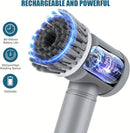 Escova de Limpeza Elétrica Geral Giratória com 6 Cabeças de Escova, Recarregável USB, Escova de Limpeza Elétrica Giratória Portátil Sem Fio Recarregável 5 em 1 Limpeza Geral
