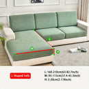 1pc Large Leaf Print Sofa Cover - Stretchy, Elastic, Modern Dust Protection for All-Season Use, Machine Washable, Durable Polyester Blend, Ideal for Living Room, Bedroom, Office Decor, Sectional Sofa Cover|Modern Style Cover|