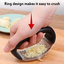 1pc, Stainless Steel Garlic Press - Easy to Clean Rocker Mincer for Effortless Crushing - Kitchen Gadget for Apartment and College Dorm Essentials