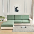 1pc Large Leaf Print Sofa Cover - Stretchy, Elastic, Modern Dust Protection for All-Season Use, Machine Washable, Durable Polyester Blend, Ideal for Living Room, Bedroom, Office Decor, Sectional Sofa Cover|Modern Style Cover|