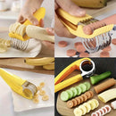 Banana and Cucumber Slicer - Kitchen Gadget with Stainless Steel Blade for Easy Fruit and Vegetable Slicing