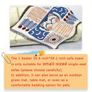 1pc Scandinavian Style All-Season Sofa Covers Cotton Blend Sofa Throw Covers Universal Featuring Botanical, Abstract Fish, And Majestic Cat Patterns Sofa Cover, Furniture Protector For Bedroom Office Living Room Home Decor