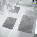 3 Piece Bathroom Mat Memory Foam Ultra Soft and Absorbent Leaf Bath Rugs Thick Washable For Bathroom Toilet Tub Mat Set