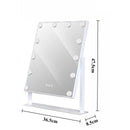 Luxury Makeup Mirror Led Aesthetic Makeup Mirrors High Definition Adjustable Brightness Decorative Mirrors Bedroom Decoration