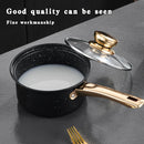 YUEDISI New Arrival 8Pcs Stainless Steel Cookware Set with Golden Handle for Home Cooking Kitchen Pots and Pan Set