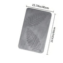 3 Piece Bathroom Mat Memory Foam Ultra Soft and Absorbent Leaf Bath Rugs Thick Washable For Bathroom Toilet Tub Mat Set