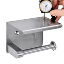Toilet Paper Holder Wall Mount, Fits Mega Rolls Size  Toilet Paper Holder with Shelf,  Premium Rustproof Stainless Steel,Silver