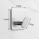 Adhesive Hook Heavy Duty Waterproof in Shower Hooks for Hanging Towels Clothes Robes for Bathroom Removable Adhesive Wall Hook