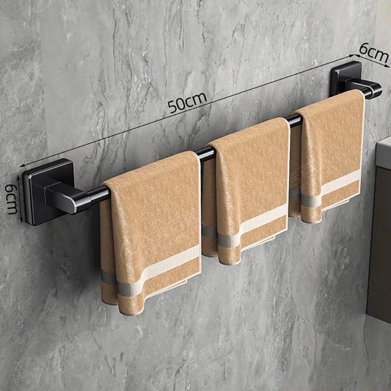 Handdoekhouder Ruimte Aluminium Doucheruimte Handdoekhanger Multifunctionele opbergorganisator voor badkameraccessoires