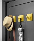 Adhesive Hook Heavy Duty Waterproof in Shower Hooks for Hanging Towels Clothes Robes for Bathroom Removable Adhesive Wall Hook