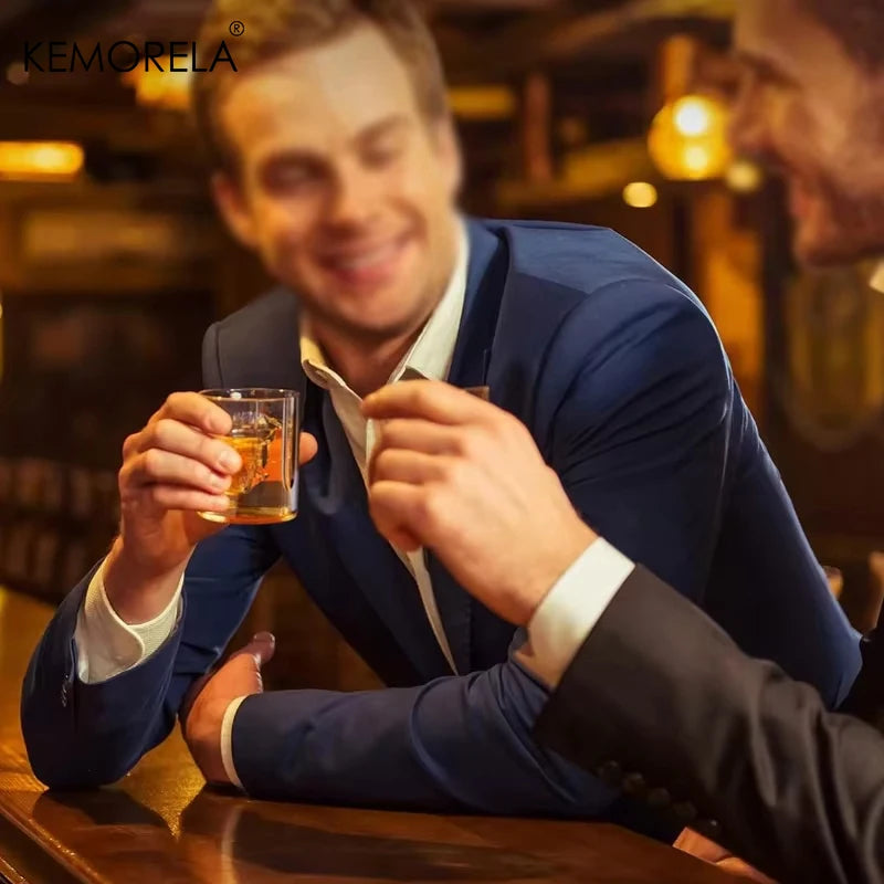 KEMORELA Revolver Glass Decanter Whiskey Glass Set Wine Dispenser Bar Drinking Container Glass Bottle Exquisite Men's Gifts