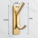 Adhesive Hook Heavy Duty Waterproof in Shower Hooks for Hanging Towels Clothes Robes for Bathroom Removable Adhesive Wall Hook