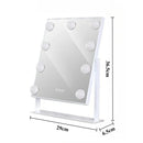 Luxury Makeup Mirror Led Aesthetic Makeup Mirrors High Definition Adjustable Brightness Decorative Mirrors Bedroom Decoration