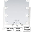 Luxury Makeup Mirror Led Aesthetic Makeup Mirrors High Definition Adjustable Brightness Decorative Mirrors Bedroom Decoration