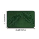 3 Piece Bathroom Mat Memory Foam Ultra Soft and Absorbent Leaf Bath Rugs Thick Washable For Bathroom Toilet Tub Mat Set