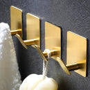 Adhesive Hook Heavy Duty Waterproof in Shower Hooks for Hanging Towels Clothes Robes for Bathroom Removable Adhesive Wall Hook