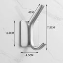 Adhesive Hook Heavy Duty Waterproof in Shower Hooks for Hanging Towels Clothes Robes for Bathroom Removable Adhesive Wall Hook