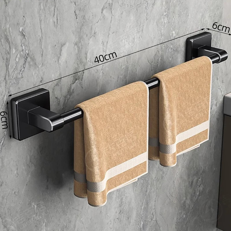 Handdoekhouder Ruimte Aluminium Doucheruimte Handdoekhanger Multifunctionele opbergorganisator voor badkameraccessoires