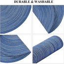 1/4/6Sets Boho Woven Round Placemats and Rattan Coasters Set Dining Table Mats Coasters Non Slip Washable Farmhouse Place Mats