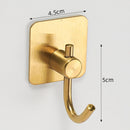 Adhesive Hook Heavy Duty Waterproof in Shower Hooks for Hanging Towels Clothes Robes for Bathroom Removable Adhesive Wall Hook