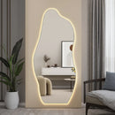 Smart Mirror with LED, Full-length Mirror Wall-mounted or Bracket-mounted, Dressing Mirror Suitable for Clothing Stores, Bedroom