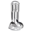 7pcs stainless steel spatula soup spoon kitchenware set cooking spatula kitchen supplies ceramic handle Nordic kitchen tools