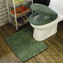 Universal plush warm toilet seat three sets of thickened toilet cover cushion toilet seat ring cover U-shaped cushion