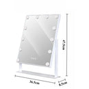 Luxury Makeup Mirror Led Aesthetic Makeup Mirrors High Definition Adjustable Brightness Decorative Mirrors Bedroom Decoration