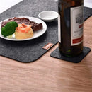 Felt Placemats Coasters Cutlery Heat-Resistant Table Place Mats Washable Table Mats Placemats Coasters and Cutlery Bags