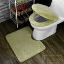 Universal plush warm toilet seat three sets of thickened toilet cover cushion toilet seat ring cover U-shaped cushion