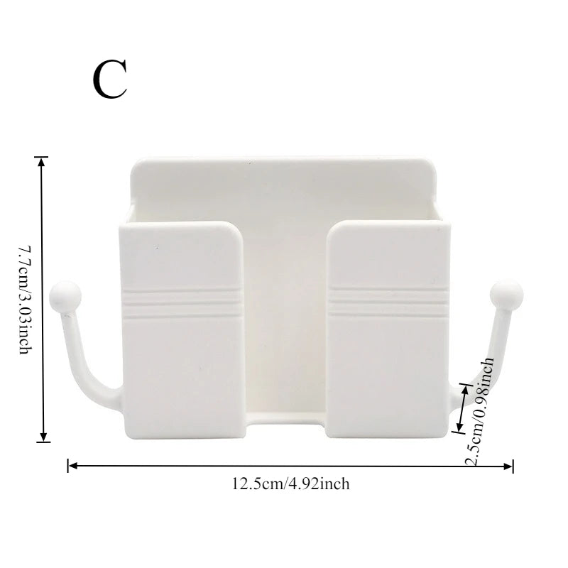 Multi-functional Wall-mounted Organizer for Remote Controls and Mobile Phones