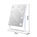 Luxury Makeup Mirror Led Aesthetic Makeup Mirrors High Definition Adjustable Brightness Decorative Mirrors Bedroom Decoration