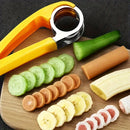 Banana and Cucumber Slicer - Kitchen Gadget with Stainless Steel Blade for Easy Fruit and Vegetable Slicing
