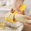 Banana and Cucumber Slicer - Kitchen Gadget with Stainless Steel Blade for Easy Fruit and Vegetable Slicing