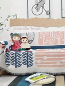 1pc Scandinavian Style All-Season Sofa Covers Cotton Blend Sofa Throw Covers Universal Featuring Botanical, Abstract Fish, And Majestic Cat Patterns Sofa Cover, Furniture Protector For Bedroom Office Living Room Home Decor