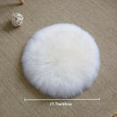 1pc NLDD Luxurious Faux Wool Cushion - Ultra-Soft, Durable Seat Pad & Floor Rug, 12cm Thick, 1300g - Cozy Decor for Home & Office, Machine Washable, Polyester Blend