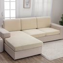 1pc Large Leaf Print Sofa Cover - Stretchy, Elastic, Modern Dust Protection for All-Season Use, Machine Washable, Durable Polyester Blend, Ideal for Living Room, Bedroom, Office Decor, Sectional Sofa Cover|Modern Style Cover|