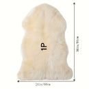 1pc NLDD Luxurious Faux Wool Cushion - Ultra-Soft, Durable Seat Pad & Floor Rug, 12cm Thick, 1300g - Cozy Decor for Home & Office, Machine Washable, Polyester Blend