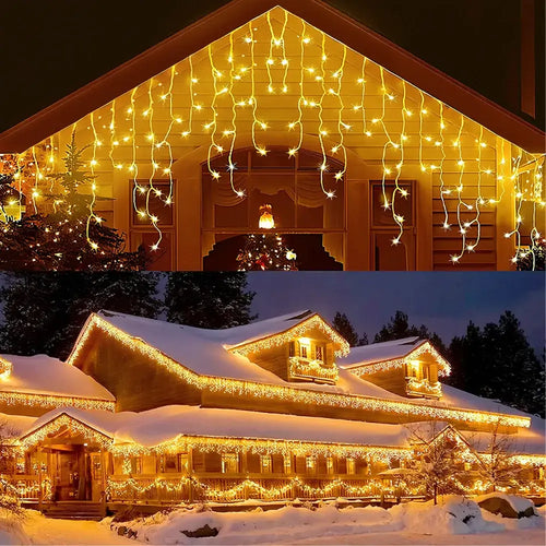Cascata Led de Natal Decorativo Pisca Pisca Fargos