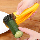 Banana and Cucumber Slicer - Kitchen Gadget with Stainless Steel Blade for Easy Fruit and Vegetable Slicing