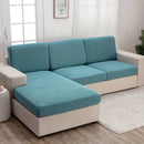 1pc Large Leaf Print Sofa Cover - Stretchy, Elastic, Modern Dust Protection for All-Season Use, Machine Washable, Durable Polyester Blend, Ideal for Living Room, Bedroom, Office Decor, Sectional Sofa Cover|Modern Style Cover|