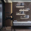 Prateleira Flutuante Led Premium - Alumínio com iluminação inteligente